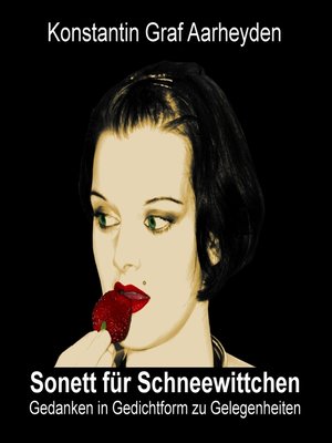 cover image of Sonett für Schneewittchen